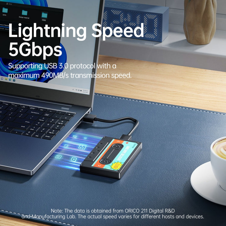 ORICO 2580U3 2.5 inch USB 3.0 SATA Hard Drive Enclosure Classic Mobile Hard Disk Box - HDD Enclosure by ORICO | Online Shopping South Africa | PMC TechLife | Buy Now Pay Later Mobicred