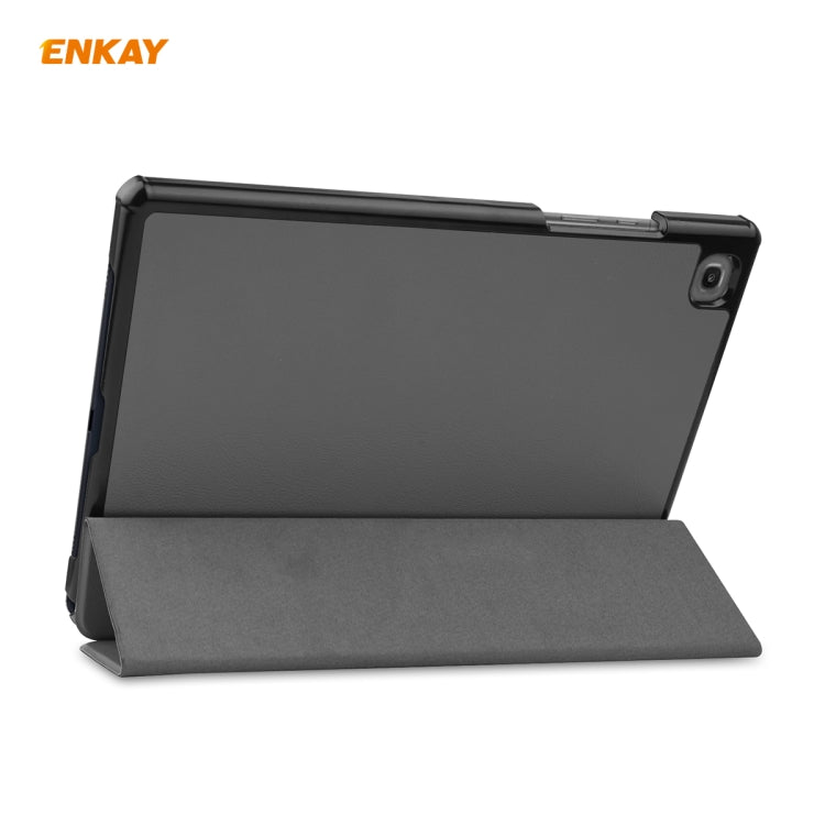 ENKAY ENK-8009 For Samsung Galaxy Tab A7 10.4 T500 / T505 2020 / 2022 PU Leather + Plastic Smart Case with Three-folding Holder(Grey) - free shipping - PMc TechLife - Order now!