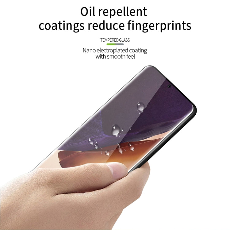 For Samsung Galaxy Note20 Ultra MOFI 9H 3D Explosion Proof Thermal Bending Full Screen Covered With Tempered Glass Film���Ultrasonic fingerprint unlock���(Black) - free shipping - PMC TechLife - Order now!