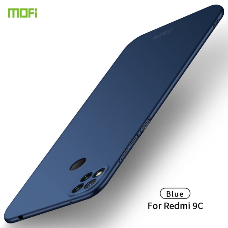 For Xiaomi Redmi 9C MOFI Frosted PC Ultra-thin Hard Case(Blue) - Xiaomi Cases by MOFI | Online Shopping South Africa | PMC TechLife | Buy Now Pay Later Mobicred