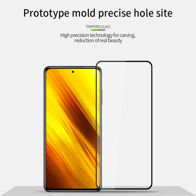 For Xiaomi POCO X3 / X3 NFC MOFI 9H 2.5D Full Screen Tempered Glass Film(Black) -  by MOFI | Online Shopping South Africa | PMC TechLife | Buy Now Pay Later Mobicred