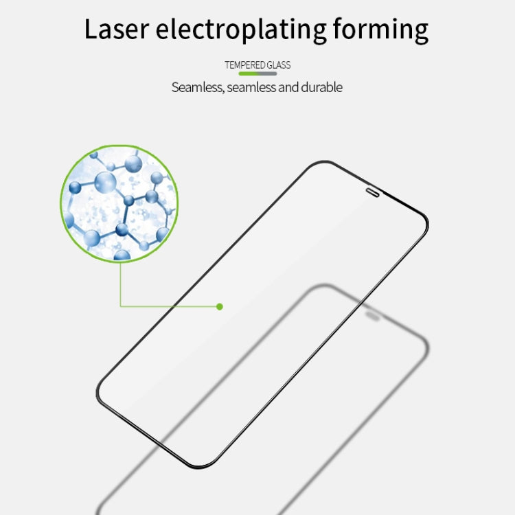 For iPhone 12 / 12 Pro MOFI 9H 3D Explosion-proof Curved Screen Tempered Glass Film(Black) - iPhone 12 / 12 Pro Tempered Glass by MOFI | Online Shopping South Africa | PMC TechLife