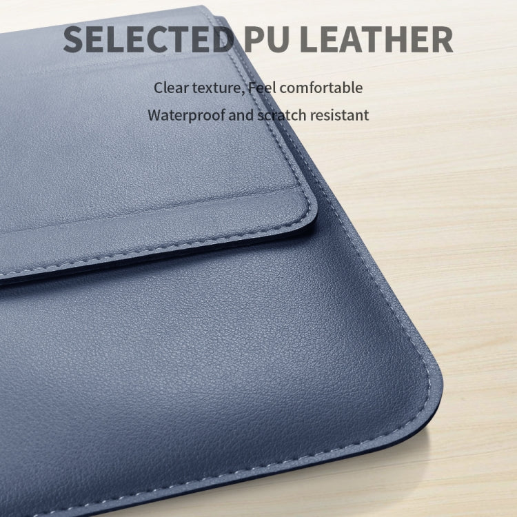 4 in 1 Universal Laptop Holder PU Waterproof Protection Wrist Laptop Bag, Size:15/16inch(Brown) - 15 inch by PMC TechLife | Online Shopping South Africa | PMC TechLife | Buy Now Pay Later Mobicred
