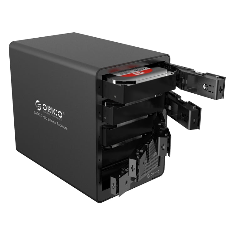 ORICO 9558RU3-V1-BK 3.5-Inch External Hard Drive Enclosure - HDD Enclosure by ORICO | Online Shopping South Africa | PMC TechLife | Buy Now Pay Later Mobicred