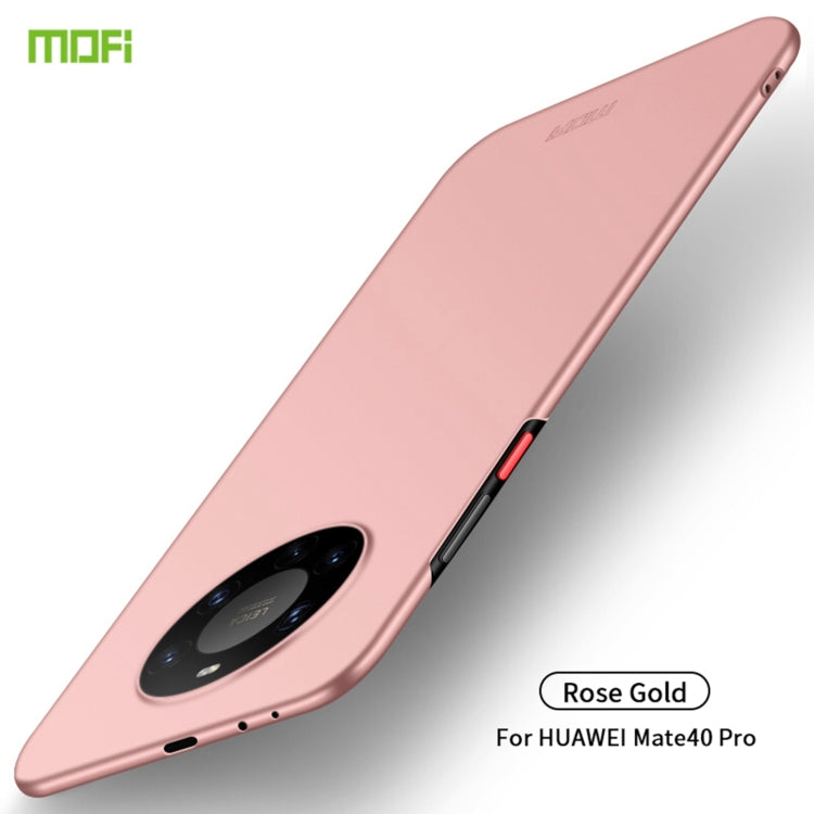 For Huawei Mate 40 Pro MOFI Frosted PC Ultra-thin Hard Case(Rose Gold) - Huawei Cases by MOFI | Online Shopping South Africa | PMC TechLife