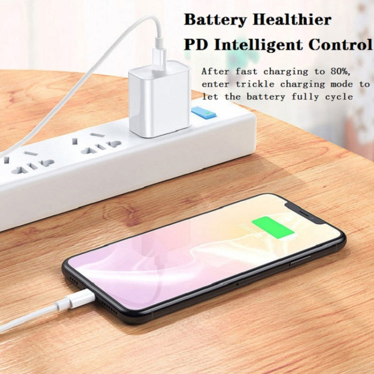 SDC-20W 2 in 1 PD 20W USB-C / Type-C Travel Charger + 3A PD3.0 USB-C / Type-C to 8 Pin Fast Charge Data Cable Set, Cable Length: 2m, EU Plug - USB Charger by PMC Jewellery | Online Shopping South Africa | PMC Jewellery | Buy Now Pay Later Mobicred