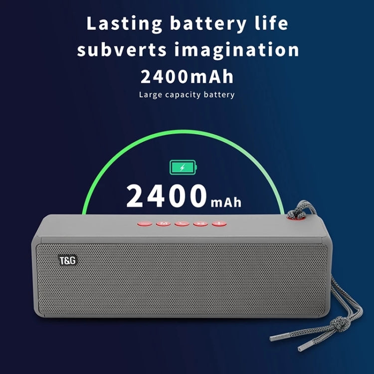 T&G TG271 TWS Subwoofer Bluetooth Speaker With Braided Rope, Support USB/AUX/TF Card/FM(Green) - free shipping - PMC Jewellery - Order now!