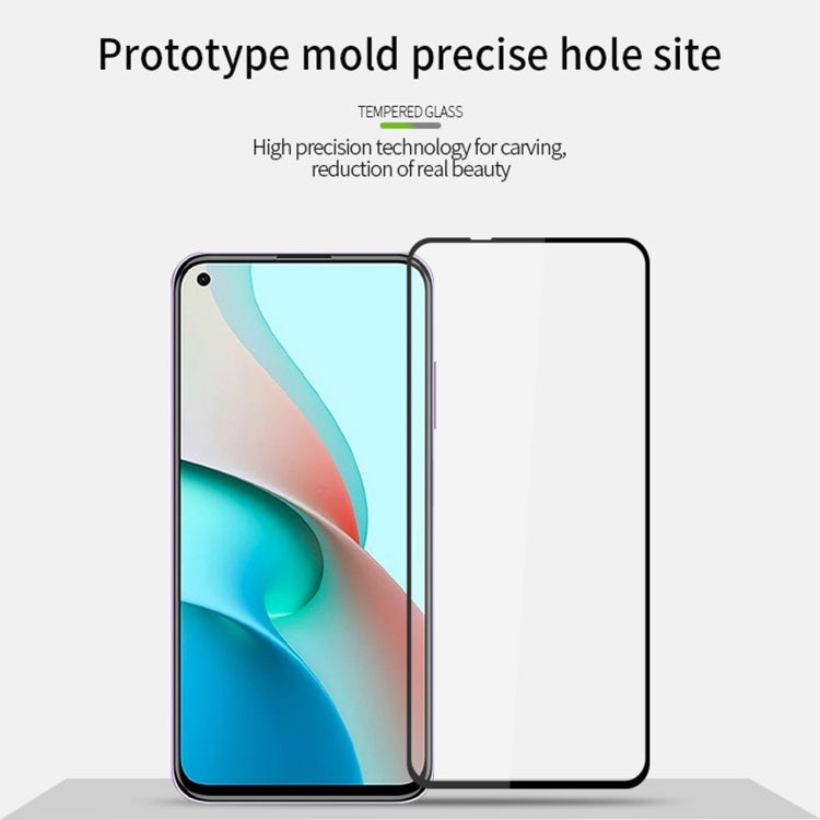 For Xiaomi Redmi Note9 5G MOFI 9H 2.5D Full Screen Tempered Glass Film(Black) -  by MOFI | Online Shopping South Africa | PMC TechLife