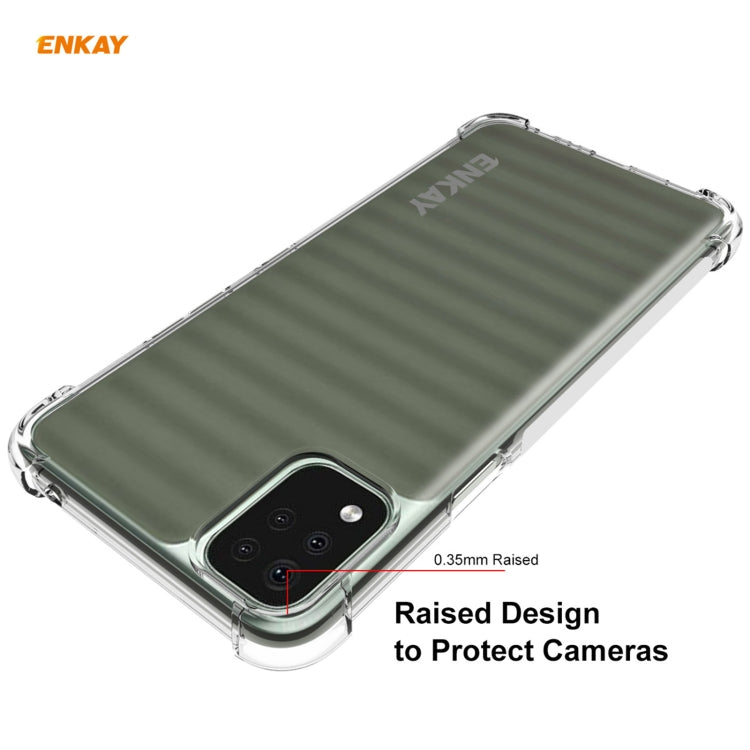 For LG K42 Hat-Prince ENKAY Clear TPU Shockproof Case Soft Anti-slip Cover - free shipping - PMC Jewellery - Order now!