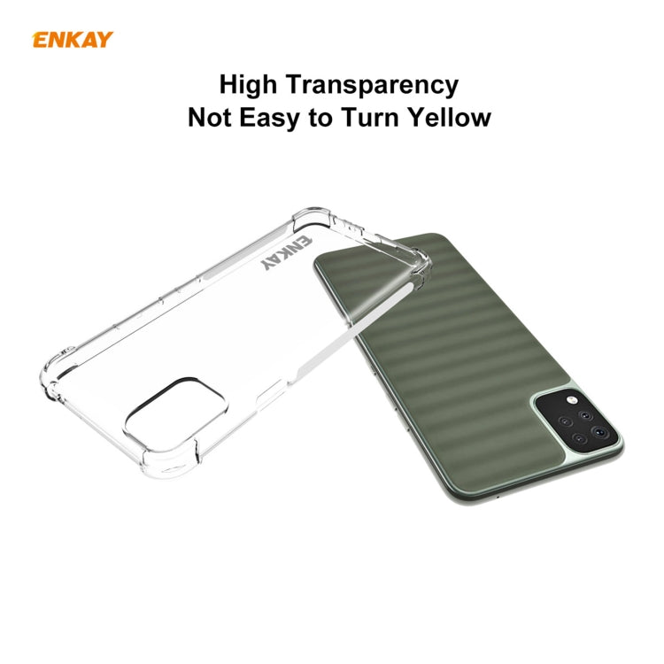 For LG K42 Hat-Prince ENKAY Clear TPU Shockproof Case Soft Anti-slip Cover - free shipping - PMC Jewellery - Order now!