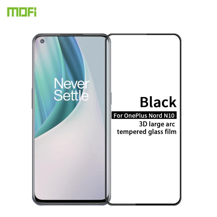 For OnePlus Nord N10 5G MOFI 9H 3D Explosion-proof Curved Screen Tempered Glass Film - OnePlus Tempered Glass by MOFI | Online Shopping South Africa | PMC TechLife | Buy Now Pay Later Mobicred