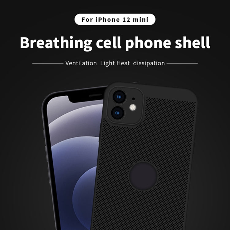 For iPhone 12 mini MOFi Honeycomb Texture Breathable PC Shockproof Protective Back Cover Case (Gold) - iPhone 12 mini Cases by MOFI | Online Shopping South Africa | PMC TechLife | Buy Now Pay Later Mobicred