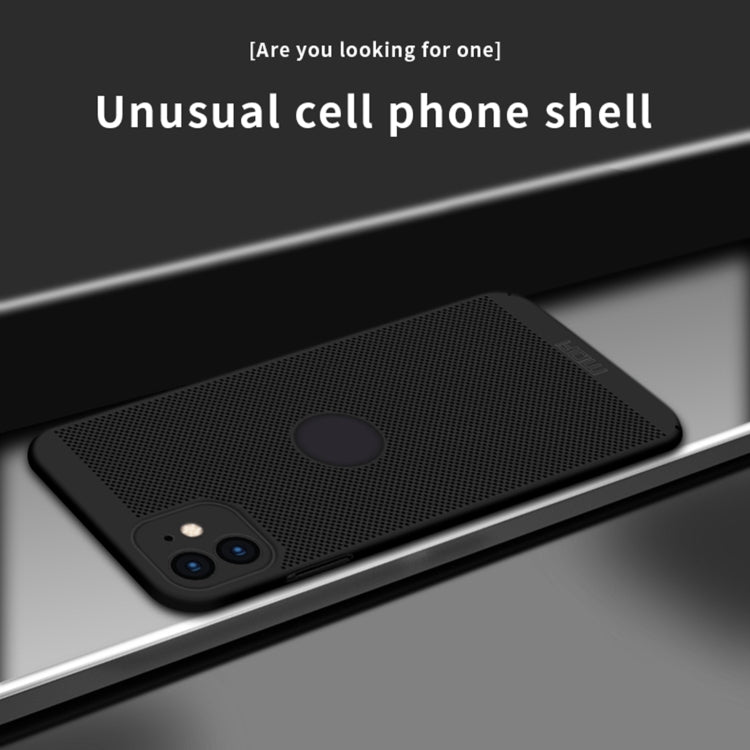 For iPhone 12 mini MOFi Honeycomb Texture Breathable PC Shockproof Protective Back Cover Case (Gold) - iPhone 12 mini Cases by MOFI | Online Shopping South Africa | PMC TechLife | Buy Now Pay Later Mobicred