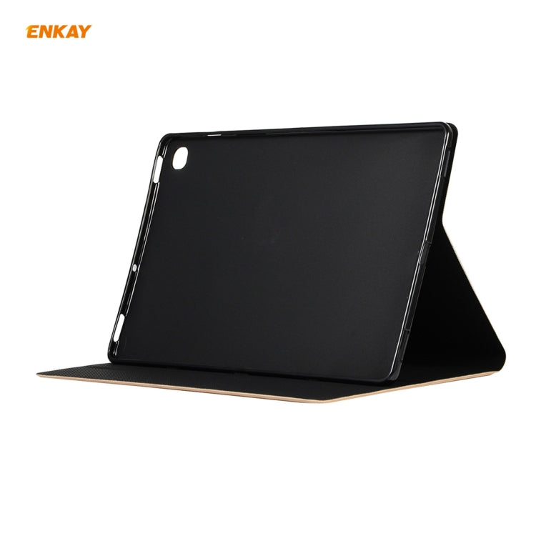 For Samsung Galaxy Tab A7 10.4 T500 / T505 2020 / 2022 ENKAY Horizontal Flip PU Leather + TPU Smart Case with Holder & Sleep / Wake-up Function(Light Blue) - free shipping - PMc TechLife - Order now!