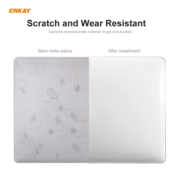 ENKAY 3 in 1 Crystal Laptop Protective Case + EU Version TPU Keyboard Film + Anti-dust Plugs Set for MacBook Pro 13.3 inch A1706 / A1989 / A2159 (with Touch Bar)(Light Blue) - free shipping - PMC Jewellery - Order now!