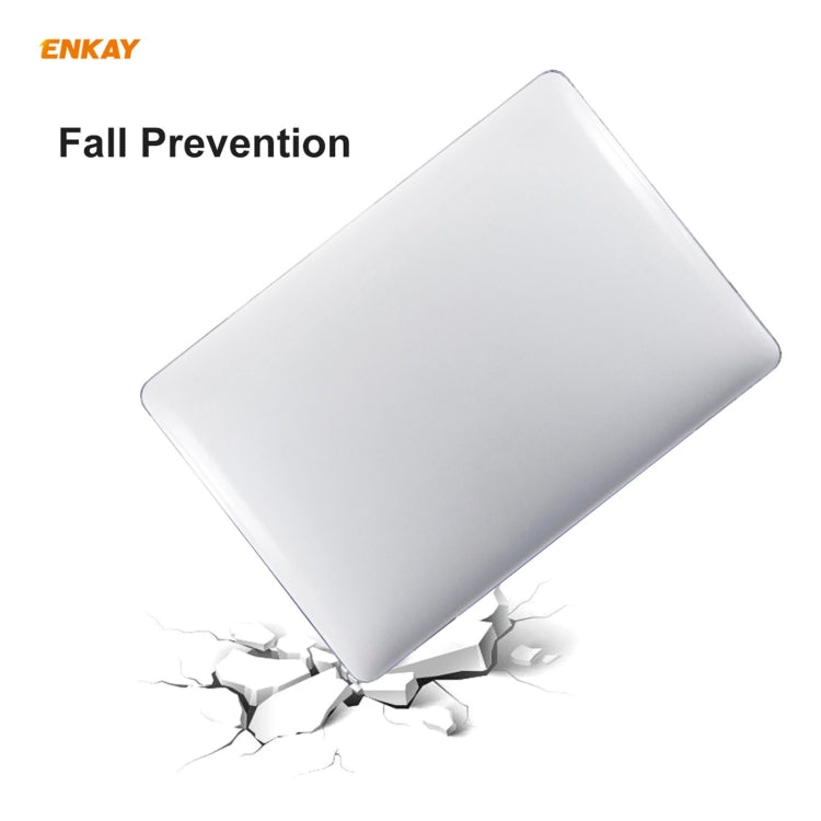 ENKAY 3 in 1 Crystal Laptop Protective Case + EU Version TPU Keyboard Film + Anti-dust Plugs Set for MacBook Pro 13.3 inch A1706 / A1989 / A2159 (with Touch Bar)(Dark Blue) - free shipping - PMC Jewellery - Order now!