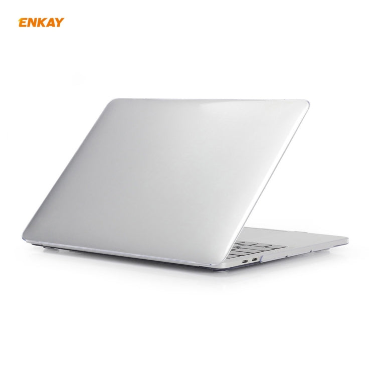 ENKAY 3 in 1 Crystal Laptop Protective Case + US Version TPU Keyboard Film + Anti-dust Plugs Set for MacBook Pro 13.3 inch A1706 / A1989 / A2159 (with Touch Bar)(Transparent) - free shipping - PMC Jewellery - Order now!