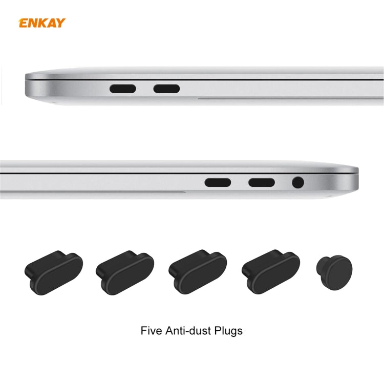 ENKAY 3 in 1 Matte Laptop Protective Case + EU Version TPU Keyboard Film + Anti-dust Plugs Set for MacBook Pro 13.3 inch A1708 (without Touch Bar)(Black) - free shipping - PMC Jewellery - Order now!