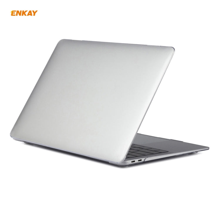 ENKAY 3 in 1 Crystal Laptop Protective Case + US Version TPU Keyboard Film + Anti-dust Plugs Set for MacBook Air 13.3 inch A1932 (2018)(Transparent) - free shipping - PMC Jewellery - Order now!