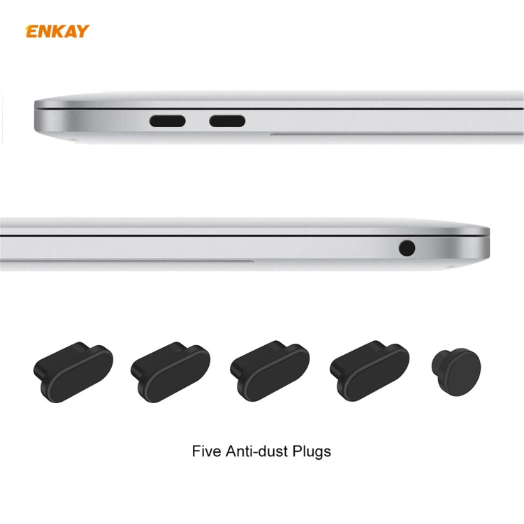 ENKAY 3 in 1 Matte Laptop Protective Case + EU Version TPU Keyboard Film + Anti-dust Plugs Set for MacBook Air 13.3 inch A1932 (2018)(Light Blue) - free shipping - PMC Jewellery - Order now!