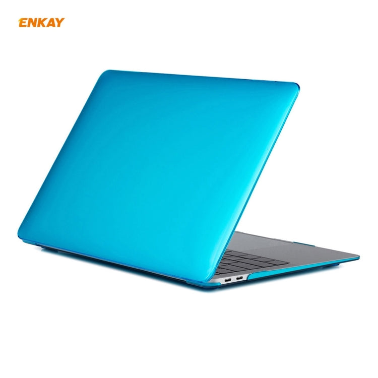 For MacBook Air 13.3 inch A2179 & A2337 2020 ENKAY 3 in 1 Crystal Laptop Protective Case + US Version TPU Keyboard Film + Anti-dust Plugs Set(Light Blue) - free shipping - PMC Jewellery - Order now!