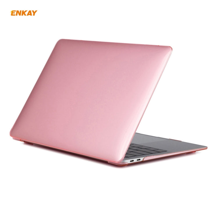 For MacBook Air 13.3 inch A2179 & A2337 2020 ENKAY 3 in 1 Crystal Laptop Protective Case + EU Version TPU Keyboard Film + Anti-dust Plugs Set(Pink) - free shipping - PMC Jewellery - Order now!