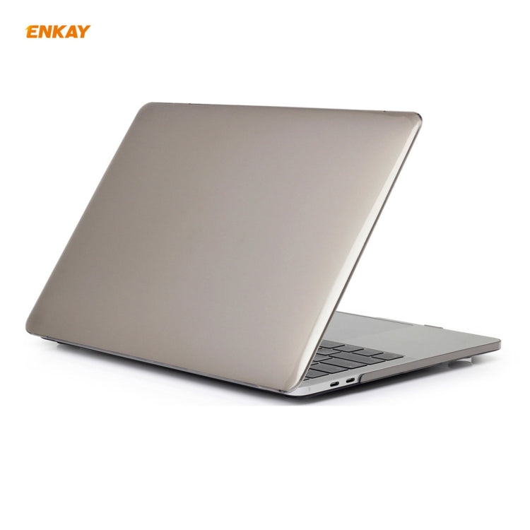 ENKAY 3 in 1 Crystal Laptop Protective Case + US Version TPU Keyboard Film + Anti-dust Plugs Set for MacBook Pro 13.3 inch A2251 & A2289 & A2338 (with Touch Bar)(Grey) - free shipping - PMC Jewellery - Order now!