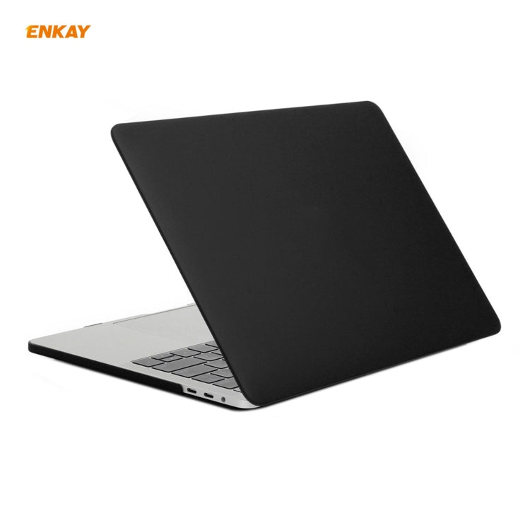 ENKAY 3 in 1 Matte Laptop Protective Case + EU Version TPU Keyboard Film + Anti-dust Plugs Set for MacBook Pro 16 inch A2141 (with Touch Bar)(Black) - free shipping - PMC Jewellery - Order now!
