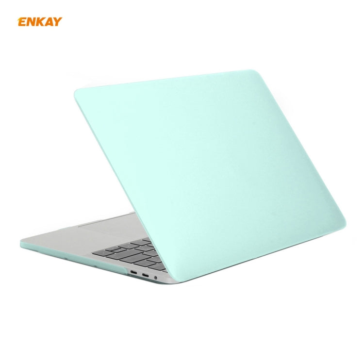 ENKAY 3 in 1 Matte Laptop Protective Case + EU Version TPU Keyboard Film + Anti-dust Plugs Set for MacBook Pro 16 inch A2141 (with Touch Bar)(Green) - free shipping - PMC Jewellery - Order now!