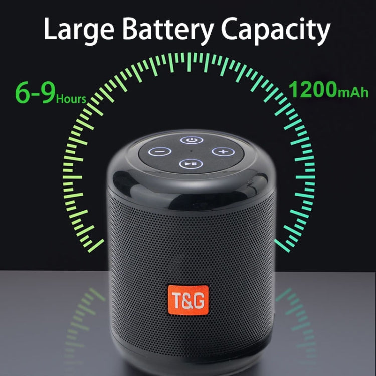 T&G TG519 TWS HiFi Portable Bluetooth Speaker Subwoofer Outdoor Wireless Column Speakers Support TF Card / FM / 3.5mm AUX / U Disk / Hands-free Call(Peacock Blue) - free shipping - PMC Jewellery - Order now!