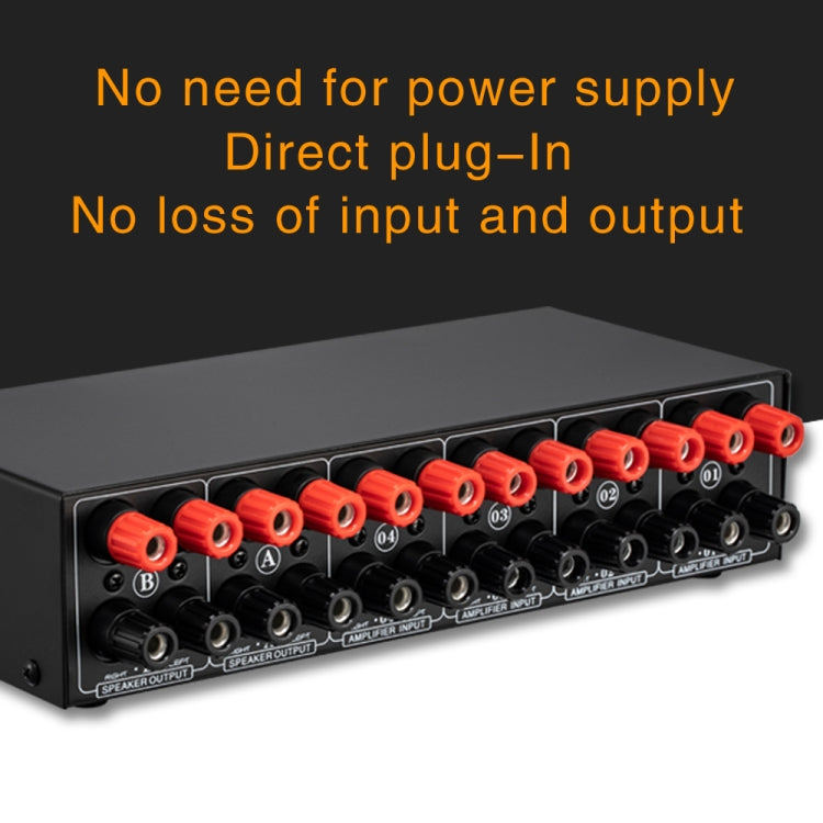 B042 4-in 2-out Power Amplifier Sound Switcher Loudspeaker Switch Distributor, 300W Per Channel Lossless Sound Quality - free shipping - PMC Jewellery - Order now!