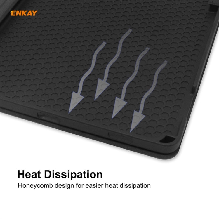 ENKAY ENK-8026 Cow Texture PU Leather + TPU Smart Case with Pen Slot for Samsung Galaxy Tab S8 / Galaxy Tab S7 11.0 T870 / T875(Sky Blue) - free shipping - PMc TechLife - Order now!