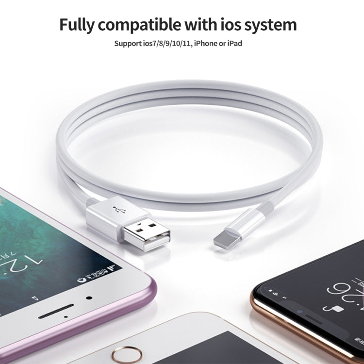 XJ-51 3A USB to 8 Pin Fast Charging Cable for iPhone 12 Series, Length: 2m - Normal Style Cable by PMC Jewellery | Online Shopping South Africa | PMC Jewellery | Buy Now Pay Later Mobicred
