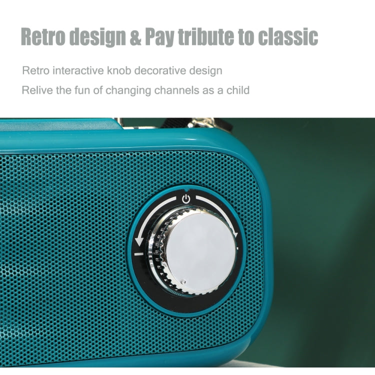 T&G TG613 TWS Solar Portable Bluetooth Speakers with LED Flashlight, Support TF Card / FM / AUX / U Disk(Dark Green) - free shipping - PMC Jewellery - Order now!