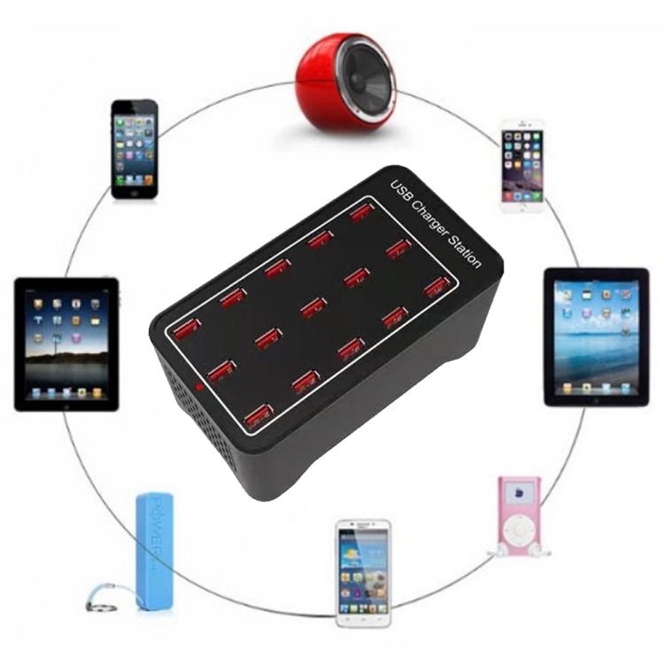 XLD-A7 100W 15 USB Ports Fast Charger Station Smart Charger, AC 110-240V, Plug Size:US Plug - free shipping - PMC Jewellery - Order now!