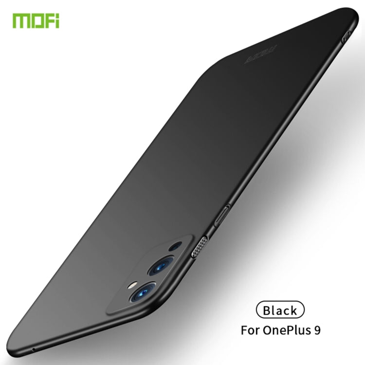 For OnePlus 9 MOFI Frosted PC Ultra-thin Hard Case(Black) - OnePlus Cases by MOFI | Online Shopping South Africa | PMC TechLife | Buy Now Pay Later Mobicred