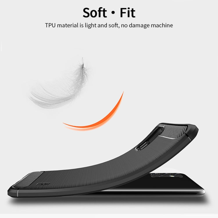 For Samsung Galaxy A32 5G MOFI Gentleness Series Brushed Texture Carbon Fiber Soft TPU Case(Grey) - Galaxy Phone Cases by MOFI | Online Shopping South Africa | PMC TechLife | Buy Now Pay Later Mobicred