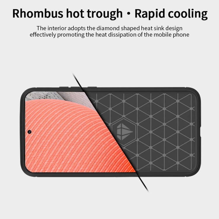 For Samsung Galaxy A72 5G/4G MOFI Gentleness Series Brushed Texture Carbon Fiber Soft TPU Case(Black) - Galaxy Phone Cases by MOFI | Online Shopping South Africa | PMC TechLife | Buy Now Pay Later Mobicred