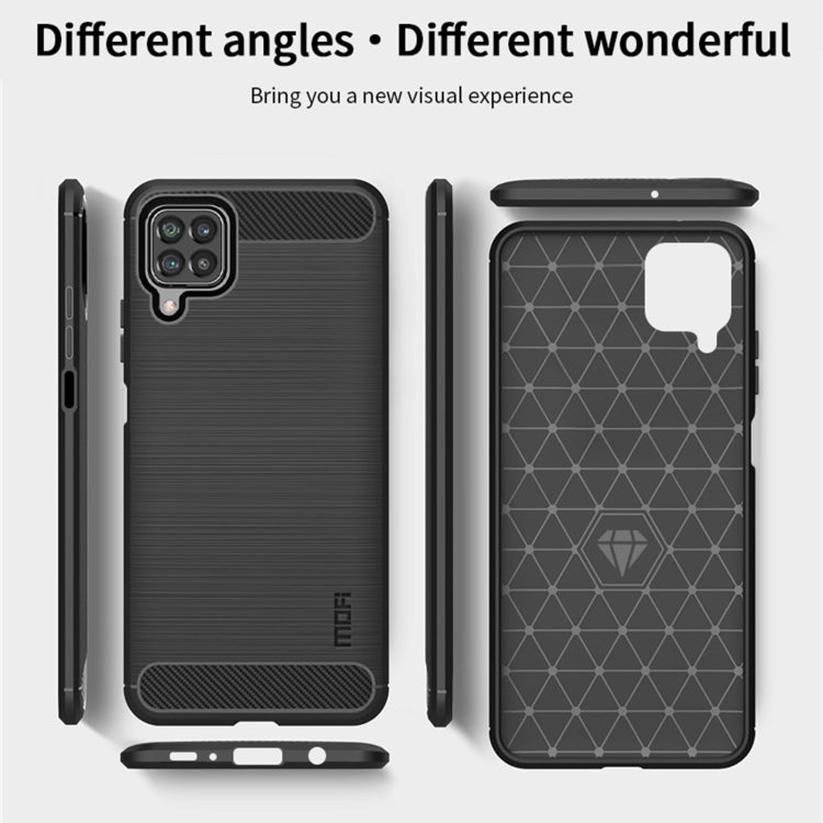 For Samsung Galaxy F62 / M62 MOFI Gentleness Series Brushed Texture Carbon Fiber Soft TPU Case(Grey) - Galaxy Phone Cases by MOFI | Online Shopping South Africa | PMC TechLife