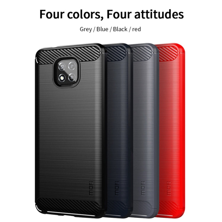 For Motorola Moto G Power 2021 MOFI Gentleness Series Brushed Texture Carbon Fiber Soft TPU Case(Blue) - free shipping - PMC TechLife - Order now!