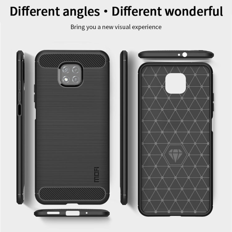 For Motorola Moto G Power 2021 MOFI Gentleness Series Brushed Texture Carbon Fiber Soft TPU Case(Gray) - Motorola Cases by MOFI | Online Shopping South Africa | PMC TechLife