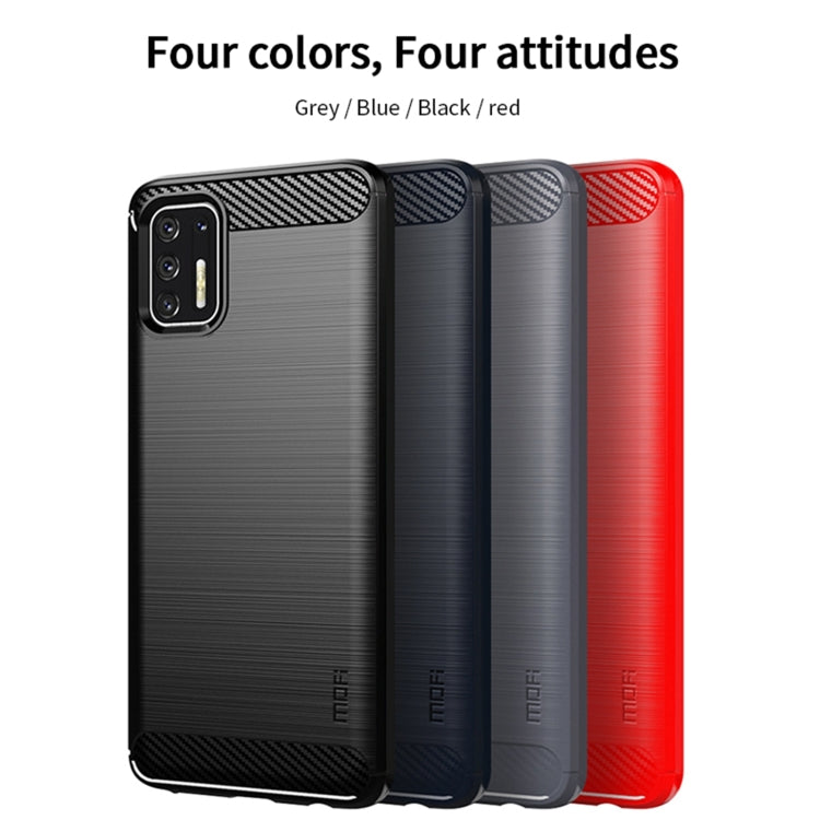 For Motorola Moto G Stylus 2021 MOFI Gentleness Series Brushed Texture Carbon Fiber Soft TPU Case(Black) - Motorola Cases by MOFI | Online Shopping South Africa | PMC TechLife | Buy Now Pay Later Mobicred