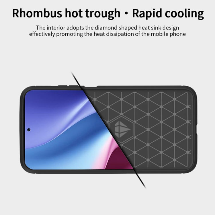 For Xiaomi Redmi K40 / K40 Pro / K40 Pro+ / Poco F3 MOFI Gentleness Series Brushed Texture Carbon Fiber Soft TPU Case(Blue) - Xiaomi Cases by MOFI | Online Shopping South Africa | PMC TechLife | Buy Now Pay Later Mobicred
