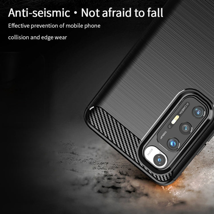 For Xiaomi Mi 10S MOFI Gentleness Series Brushed Texture Carbon Fiber Soft TPU Case(Black) - Xiaomi Cases by MOFI | Online Shopping South Africa | PMC TechLife | Buy Now Pay Later Mobicred