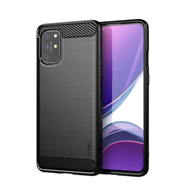For OnePlus 8T MOFI Gentleness Series Brushed Texture Carbon Fiber Soft TPU Case(Black) - OnePlus Cases by MOFI | Online Shopping South Africa | PMC TechLife | Buy Now Pay Later Mobicred