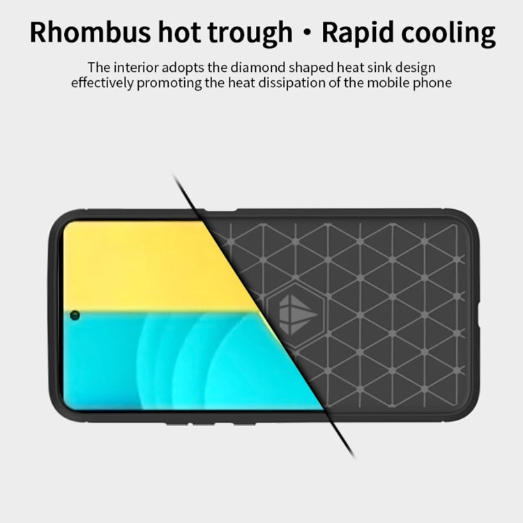 For LG Stylo 7 5G MOFI Gentleness Series Brushed Texture Carbon Fiber Soft TPU Case(Blue) - LG by MOFI | Online Shopping South Africa | PMC TechLife | Buy Now Pay Later Mobicred