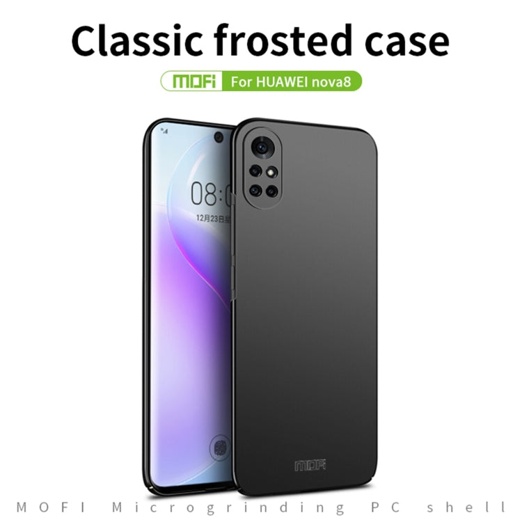 For Huawei Nova 8 MOFI Frosted PC Ultra-thin Hard Case(Blue) - Huawei Cases by MOFI | Online Shopping South Africa | PMC TechLife | Buy Now Pay Later Mobicred