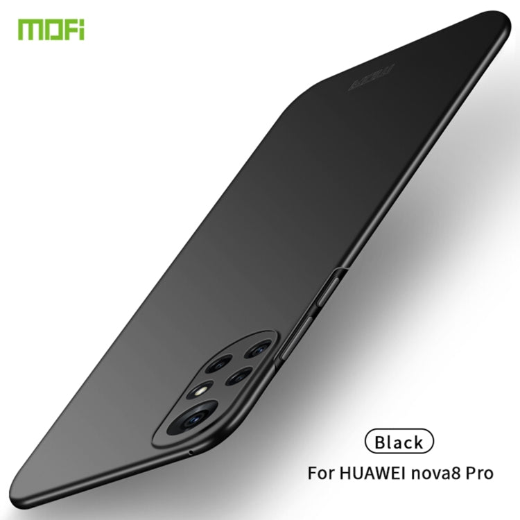 For Huawei Nova 8 Pro MOFI Frosted PC Ultra-thin Hard Case(Black) - Huawei Cases by MOFI | Online Shopping South Africa | PMC TechLife | Buy Now Pay Later Mobicred