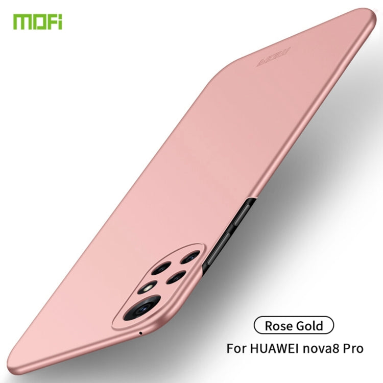 For Huawei Nova 8 Pro MOFI Frosted PC Ultra-thin Hard Case(Rose Gold) - free shipping - PMC TechLife - Order now!