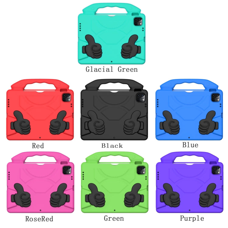 For iPad Pro 11 2022 / 2021 Children EVA Shockproof Tablet Case with Thumb Bracket(Rose Red) - iPad Pro 11 (2022/2021) Cases by PMC TechLife | Online Shopping South Africa | PMC TechLife